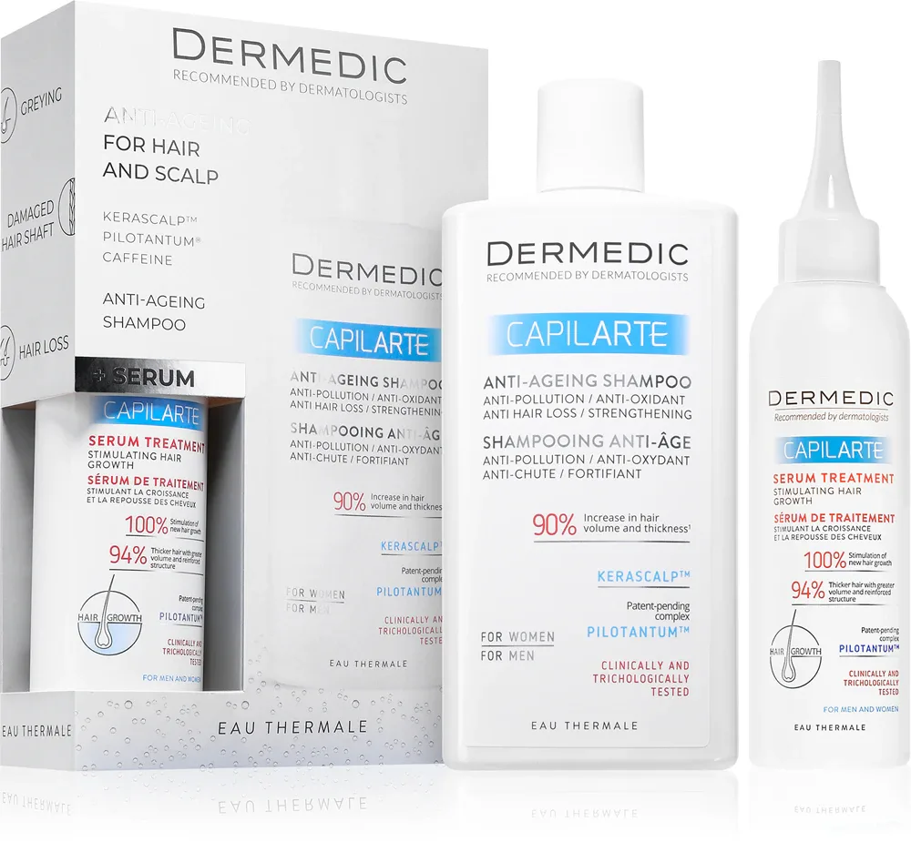Dermedic Capilarte - Набор для волос, стимулирующий рост - подарочный, 2 шт