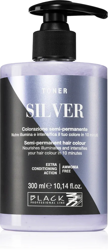 Black Professional Line Toner - Тоник для натурального оттенка, 300 мл, оттенок Silver