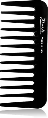 Расчёска для волос Janeke Black Line Small Supercomb для вьющихся волос, гибкая 11 × 5 cm, 1 шт