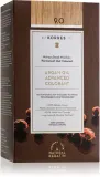 Стойкая краска для волос Korres Argan Oil с аргановым маслом, для домашнего окрашивания, 50 мл, оттенок 9.0 Very Light Blonde — фото 1
