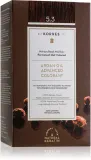 Стойкая краска для волос Korres Argan Oil с аргановым маслом, для домашнего окрашивания, 50 мл, оттенок 5.3 Golden / Honey Light Brown — фото 1