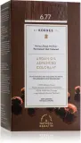 Стойкая краска для волос Korres Argan Oil с аргановым маслом, для домашнего окрашивания, 50 мл, оттенок 6.77 Gianduja — фото 1