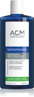 ACM Novophane - Шампунь для жирных волос и кожи головы, 200 мл