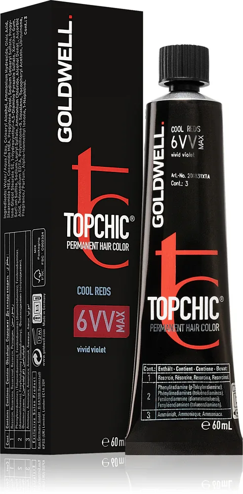 Goldwell Topchic Permanent Hair Color - Краска для волос, 60 мл, оттенок 6 VV MAX 60 мл (GLW02558)