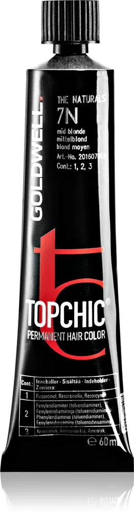Goldwell Topchic Permanent Hair Color - Краска для волос, 60 мл, оттенок 7-N 60 мл (GLW02104)
