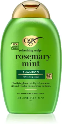 OGX Rosemary Mint - Очищающий шампунь для жирной кожи головы, 385 мл