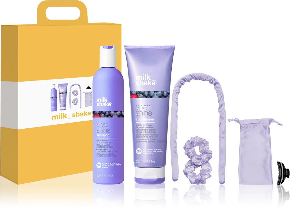 milk_shake Silver Shine - Подарочный набор для волос блонд и с балаяжем, 1 шт