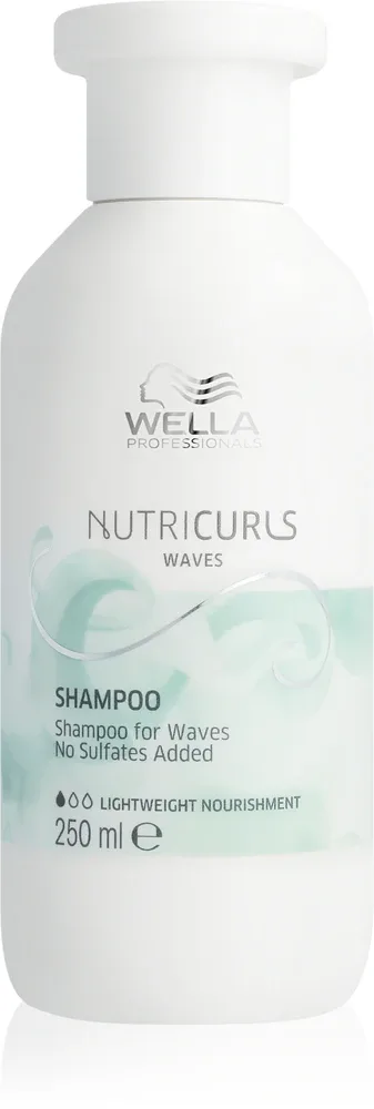 Wella Professionals Nutricurls Waves - Легкий увлажняющий шампунь для кудрявых волос, 250 мл