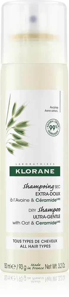 Klorane Avoine - Нежный сухой шампунь с керамидами