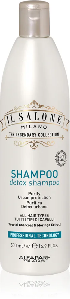 Alfaparf Milano Il Salone Milano Detox - Шампунь для волос, очищающий и детоксирующий волосы, подверженные загрязнению воздуха, 500 мл