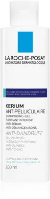 La Roche-Posay Kerium Anti-Dandruff - Шампунь против жирной перхоти с отшелушивающим эффектом, 200 мл