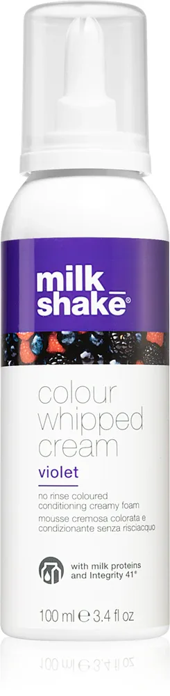 milk_shake Colour Whipped Cream - Тонизирующая пена для всех типов волос, 100 мл, оттенок Violet