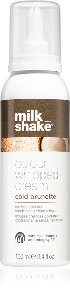 milk_shake Colour Whipped Cream - Тонизирующая пена для всех типов волос, 100 мл, оттенок Cold Brunette
