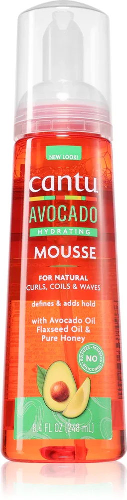CANTU Avocado Styling Mousse - Сыворотка для стайлинга для кудрявых и волнистых волос, 248 мл