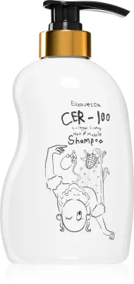 Elizavecca Cer-100 Collagen Coating Hair Muscle Shampoo - Глубоко очищающий шампунь с коллагеном, 500 мл