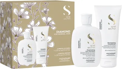 Alfaparf Milano Semi di Lino Diamond Kit - Набор для придания блеска и мягкости волос, 2 шт