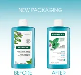 Klorane Organic Mint - Шампунь для очищения и детоксикации нормальных волос, 400 мл — фото 2