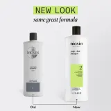 Nioxin System 2 Scalp + Hair Shampoo - Шампунь против выпадения волос, 1000 мл — фото 7