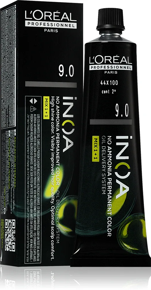 L’Oreal Professionnel Inoa - Постоянная краска для волос без аммиака, 60 мл, оттенок 9.0