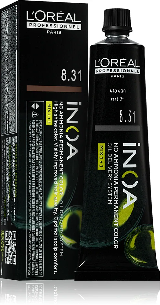 L’Oreal Professionnel Inoa - Постоянная краска для волос без аммиака, 60 мл, оттенок 8.31