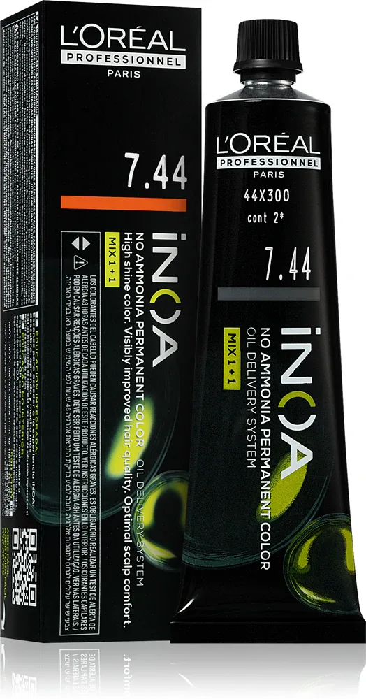 L’Oreal Professionnel Inoa - Постоянная краска для волос без аммиака, 60 мл, оттенок 7.44 60 мл (LOP14071)