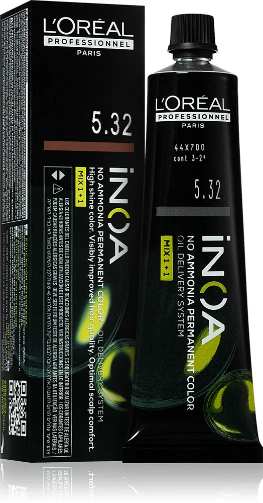 L’Oreal Professionnel Inoa - Постоянная краска для волос без аммиака, 60 мл, оттенок 5.32