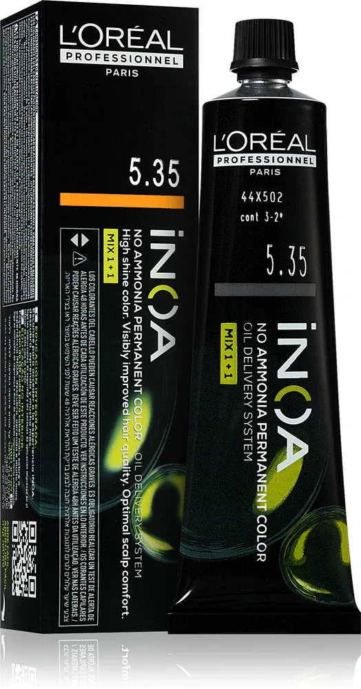 L’Oreal Professionnel Inoa - Постоянная краска для волос без аммиака, 60 мл, оттенок 5.35