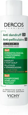 Vichy Dercos Anti-Dandruff - Шампунь с кондиционером 2 в 1 против перхоти