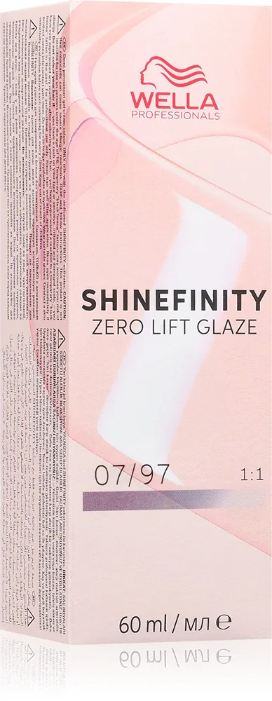 Wella Professionals Shinefinity Zero Lift Glaze - Деми-перманентная краска для волос, 60 мл, оттенок 07/97