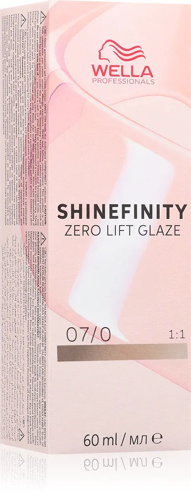 Wella Professionals Shinefinity Zero Lift Glaze - Деми-перманентная краска для волос, 60 мл, оттенок 07/0