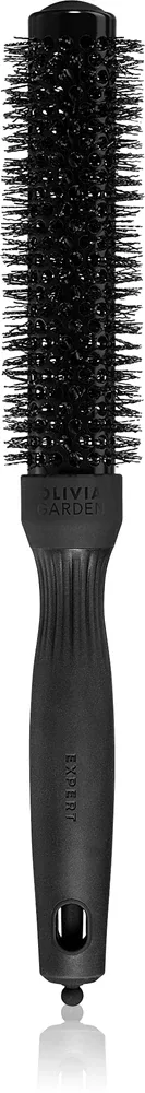 Круглая щётка-браш Olivia Garden Black Label Speed Wavy Bristles, антистатик, выдвижной штифт, 1 шт