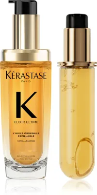 Kerastase Elixir Ultime L'huile Originale - Удобная упаковка для придания блеска и мягкости волос, 2 мл