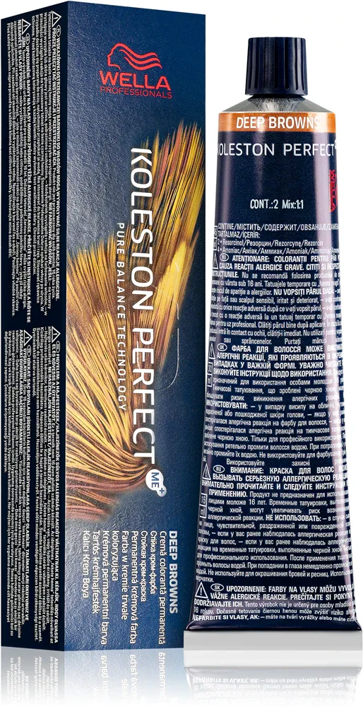 Wella Professionals Koleston Perfect ME+ Deep Browns - стойкая краска для волос, 60 мл, оттенок 6/74