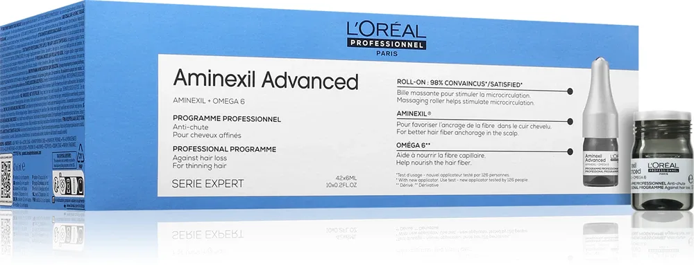 Уход для волос L’Oreal Professionnel Serie Expert Aminexil Advanced против выпадения, в ампулах, 10 x 6 мл