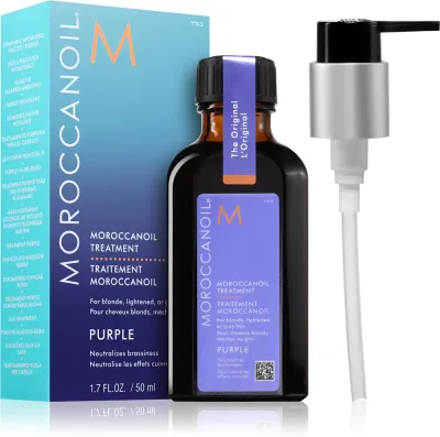 Moroccanoil Treatment Purple - Питательное масло для блондинок и седых волос