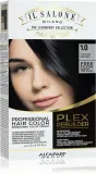 Alfaparf Milano Il Salone Milano Plex Rebuilder - стойкая краска для волос, 1 шт, оттенок 1,0 - Pure Black — фото 1