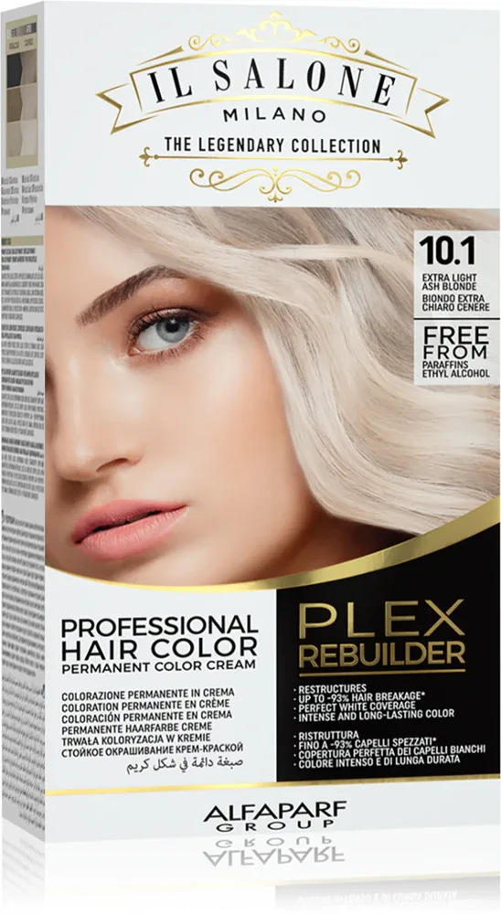 Alfaparf Milano Il Salone Milano Plex Rebuilder - стойкая краска для волос, 1 шт, оттенок 10.1 - Light Ash Blonde