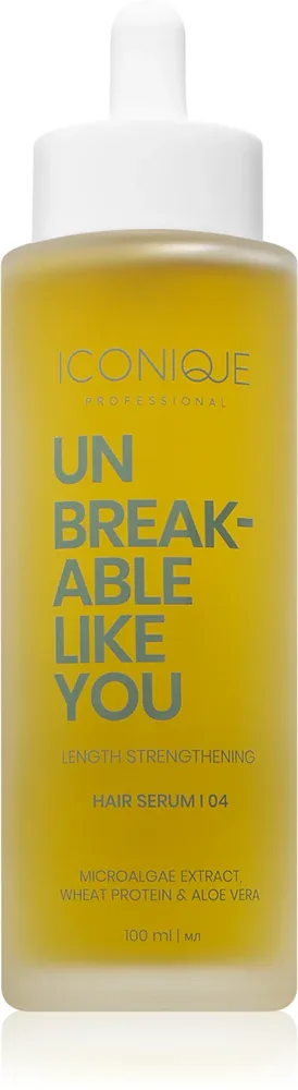 ICONIQUE Professional UNBREAKABLE LIKE YOU Length Strengthening - Сыворотка укрепляющая волосы по всей длине, 100 мл