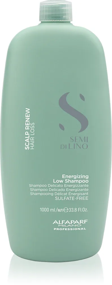 Alfaparf Milano Semi Di Lino Scalp Renew - Энергетический шампунь для нежных, разреженных и ломких волос