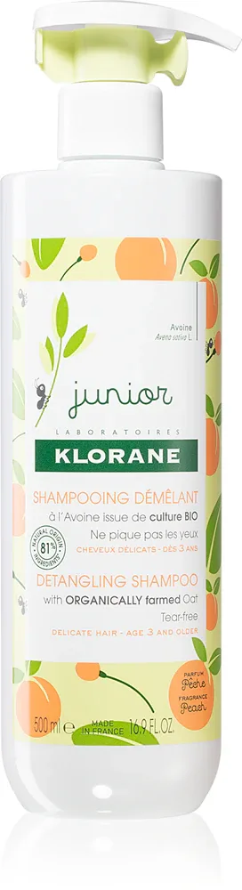 Klorane Junior - Шампунь для детей для нежных волос