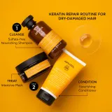 Apivita Keratin Repair Nourish Repair Hair Mask - Регенерирующая маска для поврежденных волос с кератином, 200 мл — фото 5