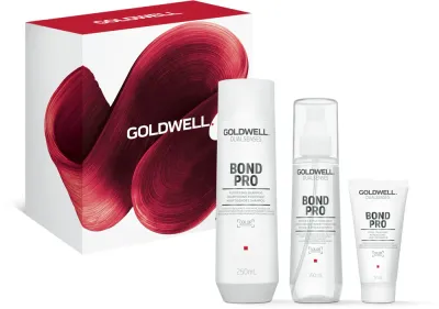 Goldwell Dualsenses Bond Pro - Подарочный набор для слабых и поврежденных волос, 3 шт