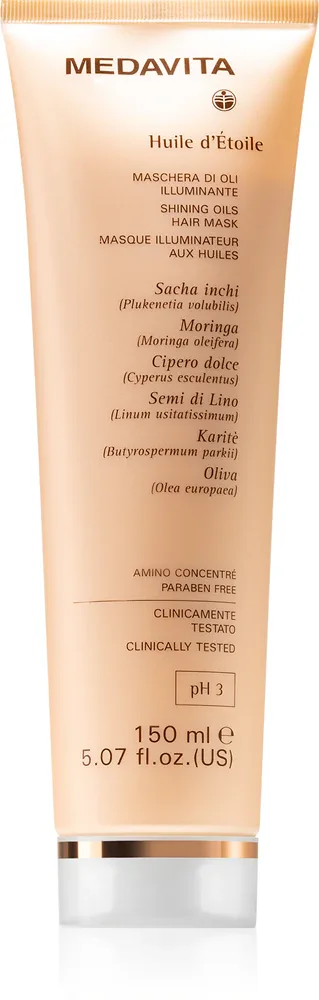 Medavita Huile d'Étolle Shinning Oils Hair Mask - Маска для волос с маслом, 150 мл
