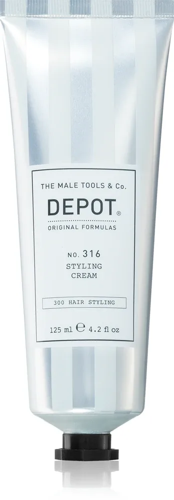 DEPOT 300 HAIR STYLING NO. 316 STYLING CREAM - Средней фиксации крем для стайлинга с натуральными бликами, 125 мл