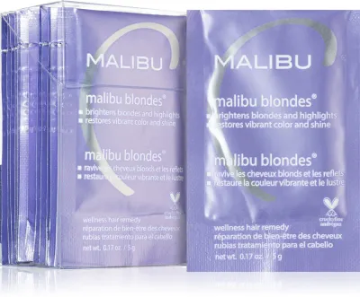 Malibu C Wellness Hair Remedy Malibu Blondes - Интенсивный уход для волос блонд с балаяжем, 12 г
