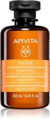 Apivita Shine Revitalizing Shampoo - Шампунь для восстановления и укрепления волос, придает им больший блеск, 250 мл