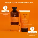 Apivita Shine Revitalizing Shampoo - Шампунь для восстановления и укрепления волос, придает им больший блеск, 250 мл — фото 3