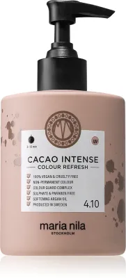 Тонирующая маска для волос Maria Nila Colour Refresh Cacao Intense, смываемая, тёмно-коричневый оттенок