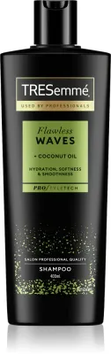 TRESemme Flawless Waves - Увлажняющий шампунь для кудрявых и волнистых волос, 400 мл