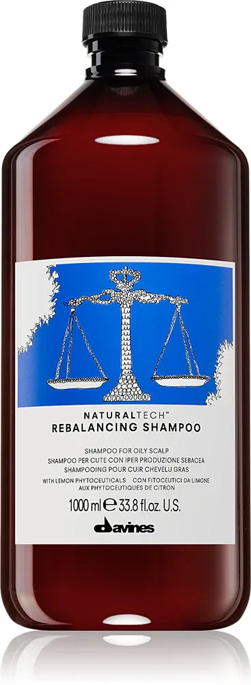 Davines Naturaltech Rebalancing Shampoo - Глубоко очищающий шампунь для жирной кожи головы